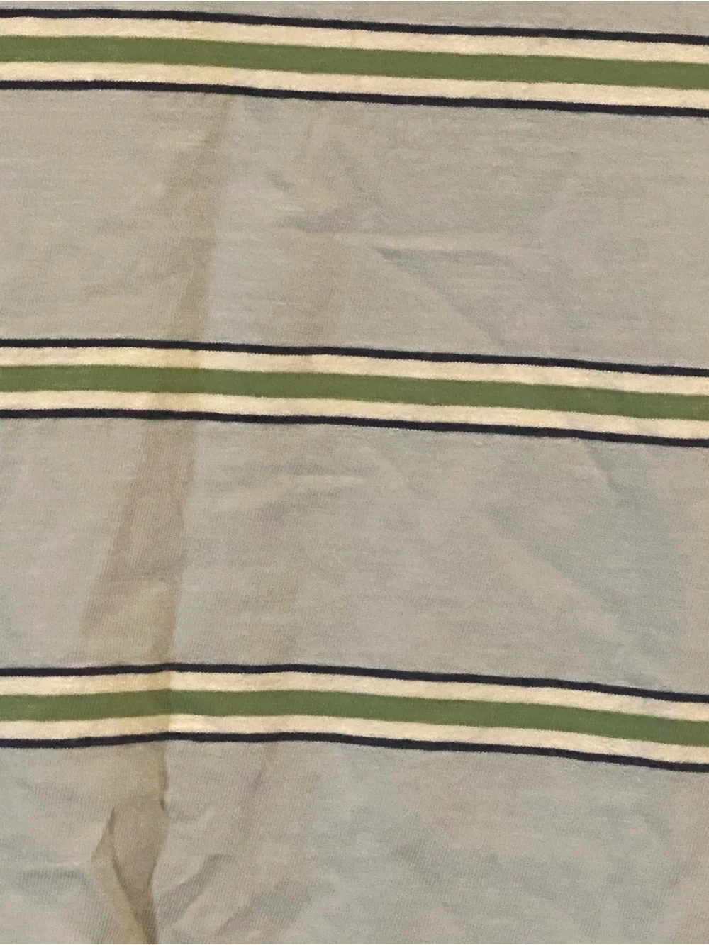 Levi's Light Blue Striped Pocket Tee with Green & Navy Accents